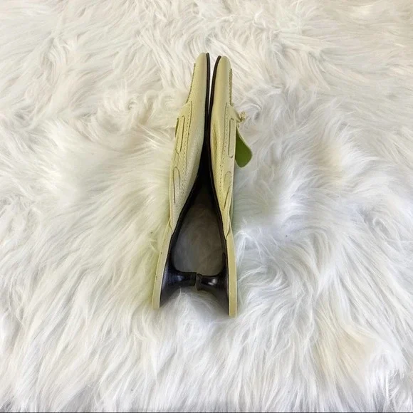 Bene Trovato Vanity slip on green ribbon sandals 9 - Picture 3 of 7